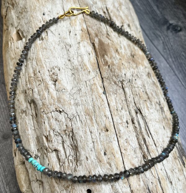 Labradorite, Turquoise, Amy Weber, necklace