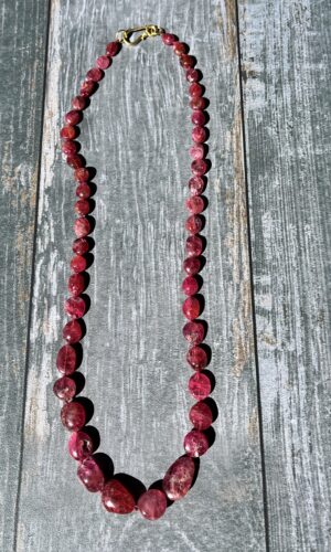 Red Spinel, necklace, Amy Weber