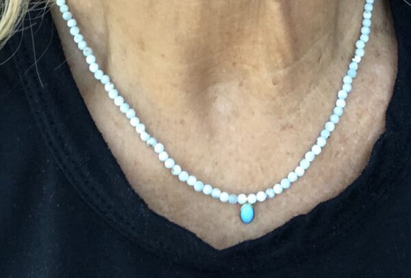 Larimar, turquoise, necklace, Amy Weber